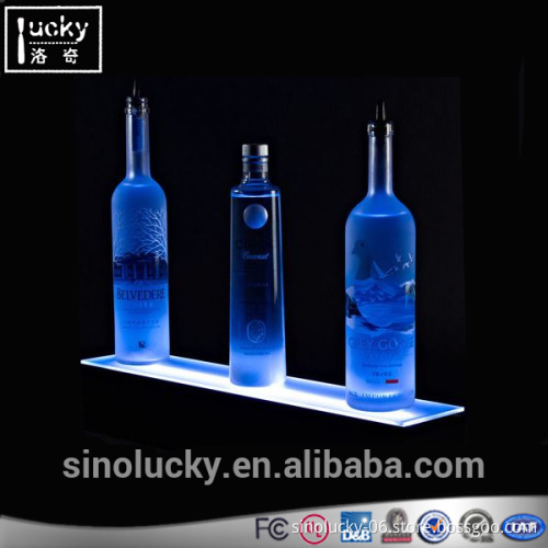 2016 fashion Led Lighting Base Wine Bottle Display Shelf